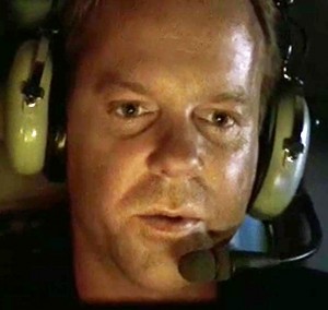Jack Bauer (24 season 2, episode 15) explains to his daughter on the phone that he is on a suicide mission to fly a nuclear bomb that couldn't be diffused to a remote desert location where its detonation will do the least damage.